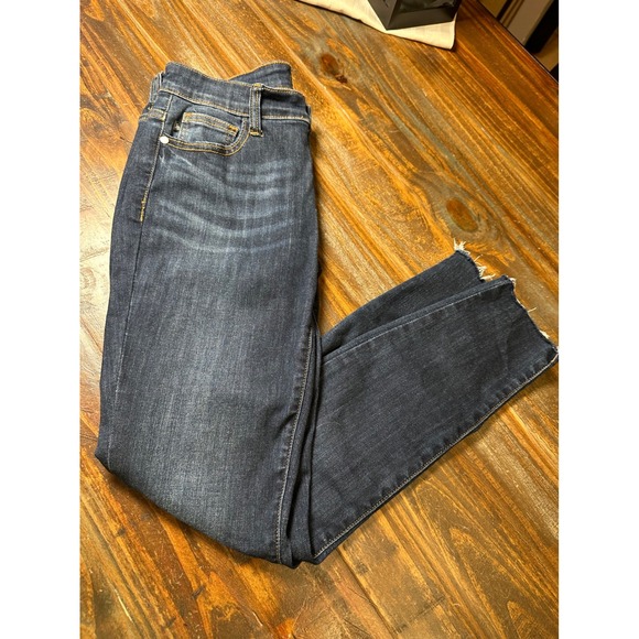 Judy Blue Denim - Judy Blue Skinny Fit Dark Wash Raw Hem‎ High Rise Jeans JB82201DK Size 7 28